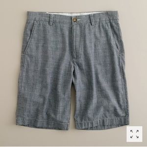 J Crew Grey Chambray Club Shorts Size 31